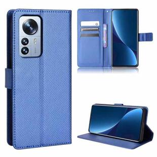 For Xiaomi 12 Pro Diamond Texture Leather Phone Case(Blue)