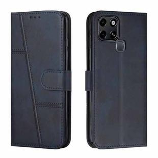 For Infinix Smart 6 Stitching Calf Texture Buckle Leather Phone Case(Blue)