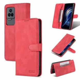 For Xiaomi Redmi K40S AZNS Dream II Skin Feel Horizontal Flip Leather Case(Red)