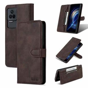 For Xiaomi Redmi K50/K50 Pro AZNS Dream II Skin Feel Horizontal Flip Leather Case(Coffee)