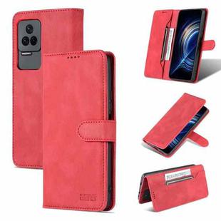 For Xiaomi Redmi K50/K50 Pro AZNS Dream II Skin Feel Horizontal Flip Leather Case(Red)