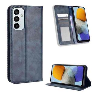 For Samsung Galaxy M23 5G Magnetic Buckle Retro Texture Leather Phone Case(Blue)