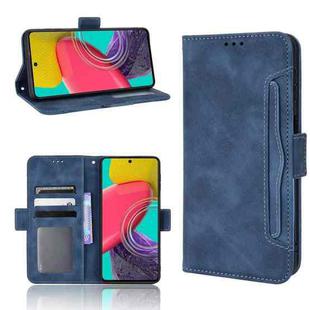 For Samsung Galaxy M53 5G Skin Feel Calf Pattern Horizontal Flip Leather Phone Case(Blue)