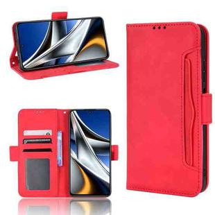 For Xiaomi Poco M4 Pro 4G Skin Feel Calf Pattern Leather Phone Case(Red)