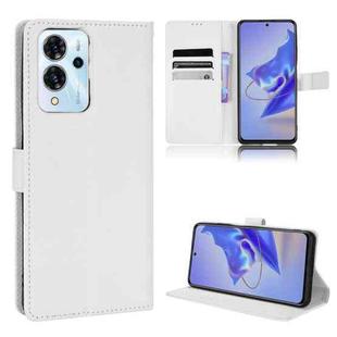 For ZTE Blade V40 Pro Diamond Texture Leather Phone Case(White)