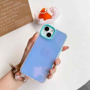 For iPhone 13 Pro Laser Crocodile Pattern Phone Case (Light Blue)