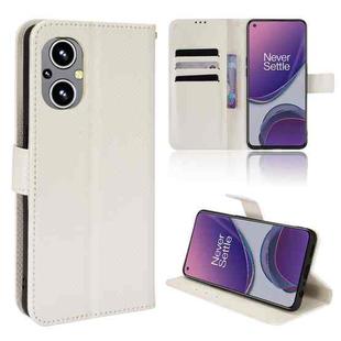 For OPPO Reno7 Z 5G / A96 5G Diamond Texture Leather Phone Case(White)
