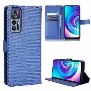 For TCL 30 5G / 30+ Diamond Texture Leather Phone Case(Blue)