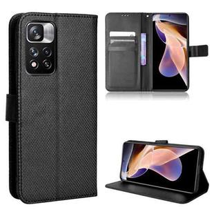 For Xiaomi Redmi Note 11 Pro China Diamond Texture Leather Phone Case(Black)