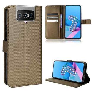 For Asus Zenfone 7 ZS670KS / 7 Pro ZS671KS Diamond Texture Leather Phone Case(Brown)