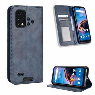 For Umidigi Bison X10G / X10G NFC Magnetic Buckle Retro Texture Leather Phone Case(Blue)