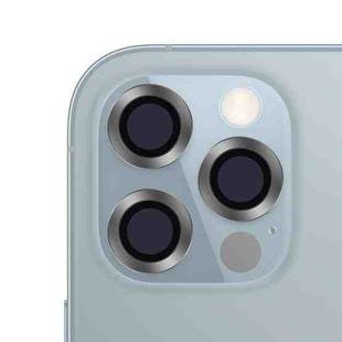 For iPhone 12 Pro CD Texture Metal Lens Tempered Film(Space Grey)