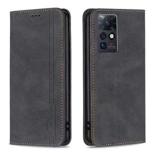For Infinix Zero X / X Pro Magnetic RFID Blocking Anti-Theft Leather Phone Case(Black)