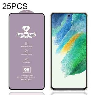 25 PCS 9H HD Alumina Tempered Glass Film For Samsung Galaxy S21 FE 5G