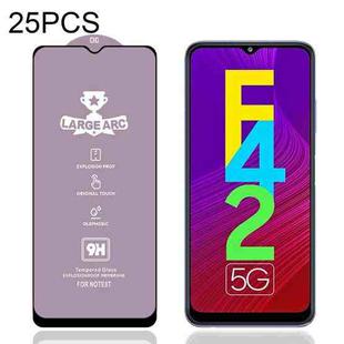 25 PCS 9H HD Alumina Tempered Glass Film For Samsung Galaxy F42 5G