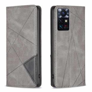 For Infinix Zero X Neo Prismatic Invisible Magnetic Leather Phone Case(Grey)