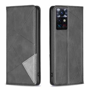 For Infinix Zero X Neo Prismatic Invisible Magnetic Leather Phone Case(Black)