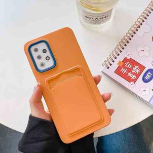 For Samsung Galaxy A72 5G / 4G Double Color Card Slot Phone Case(Orange)