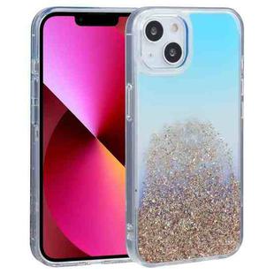 For iPhone 13 DFANS DESIGN Gradient Starlight Shining Phone Case(Sky Blue)