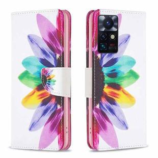 For Infinix Zero X Neo Drawing Pattern Leather Phone Case(Sun Flower)