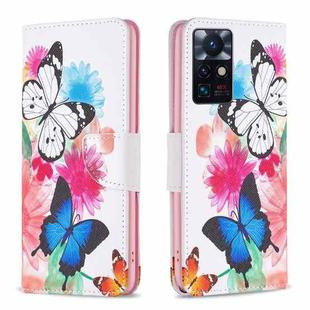 For Infinix Zero X Neo Drawing Pattern Leather Phone Case(Butterflies)