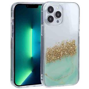 For iPhone 13 Pro Max DFANS DESIGN Dual-color Starlight Shining Phone Case (Green)