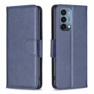 For OnePlus Nord N200 5G Lambskin Texture Leather Phone Case(Blue)
