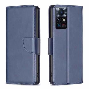 For Infinix Zero X Neo Lambskin Texture Leather Phone Case(Blue)