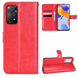 For Xiaomi Redmi Note 11 Pro 4G /5G Retro Crazy Horse Texture Leather Phone Case(Red)