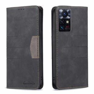 For Infinix Zero X Neo Magnetic Splicing Leather Phone Case(Black)
