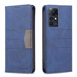 For Infinix Zero X / X Pro Magnetic Splicing Leather Phone Case(Blue)