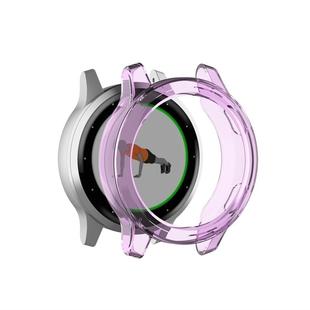 For Garmin Vivoactive 4 TPU Protective Shell(Transparent Purple)