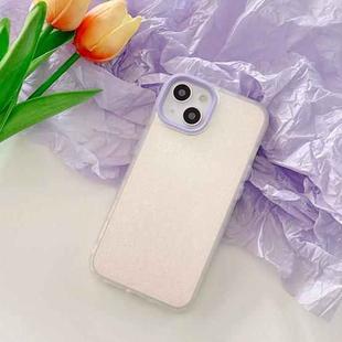 For iPhone 13 Laser Pearlescent Glitter Phone Case(Purple)