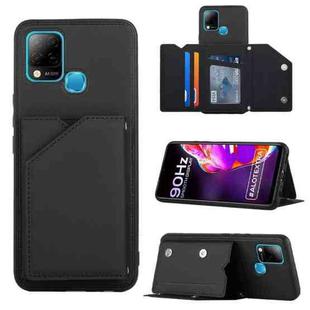 For Infinix Hot 10S / 10T / 10S NFC Skin Feel PU + TPU + PC Phone Case(Black)