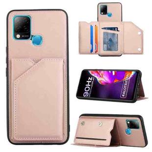 For Infinix Hot 10S / 10T / 10S NFC Skin Feel PU + TPU + PC Phone Case(Rose Gold)