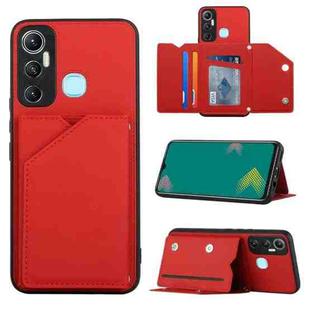 For Infinix Hot 11 Skin Feel PU + TPU + PC Phone Case(Red)