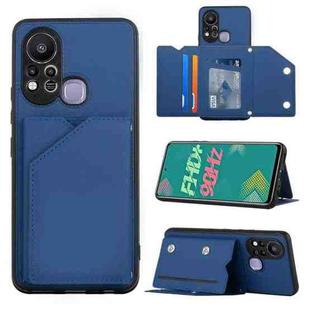 For Infinix Hot 11S Skin Feel PU + TPU + PC Phone Case(Blue)