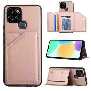 For Infinix Smart 6 Skin Feel PU + TPU + PC Phone Case(Rose Gold)