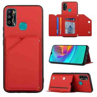 For Infinix Hot 9 Play Skin Feel PU + TPU + PC Phone Case(Red)