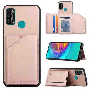 For Infinix Hot 9 Play Skin Feel PU + TPU + PC Phone Case(Rose Gold)