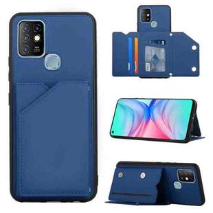 For Infinix Hot 10 Skin Feel PU + TPU + PC Phone Case(Blue)