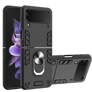 For Samsung Galaxy Z Flip3 5G Armour Series PC + TPU Phone Case(Black)