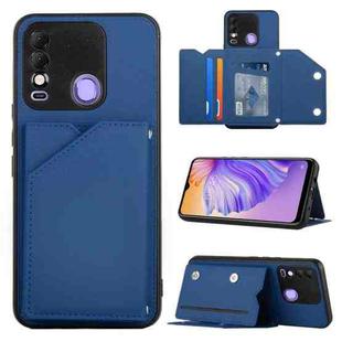 For Tecno Spark 8 Skin Feel PU + TPU + PC Phone Case(Blue)