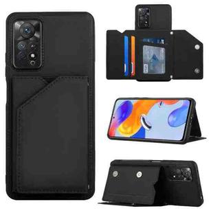 For Xiaomi Redmi Note 11 Pro Global Skin Feel PU + TPU + PC Phone Case(Black)