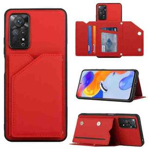 For Xiaomi Redmi Note 11 Pro Global Skin Feel PU + TPU + PC Phone Case(Red)