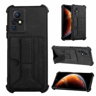 For Infinix Zero X / X Pro Dream Holder Card Bag Shockproof Phone Case(Black)