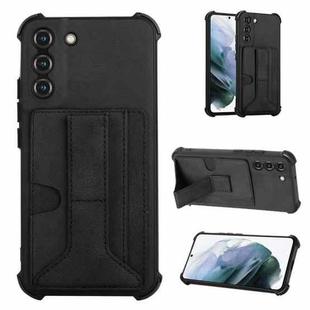 For Samsung Galaxy S22 5G Dream Holder Card Bag Shockproof Phone Case(Black)