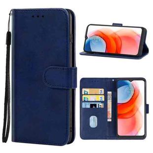 For Motorola Moto G Play 2021 Leather Phone Case(Blue)