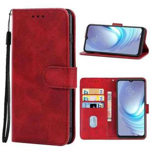 For Motorola Moto G50 4G Leather Phone Case(Red)