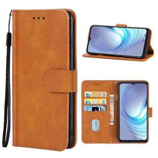 For Motorola Moto G50 4G Leather Phone Case(Brown)